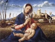 Gentile Bellini The Madonna of the Meadow USA oil painting artist